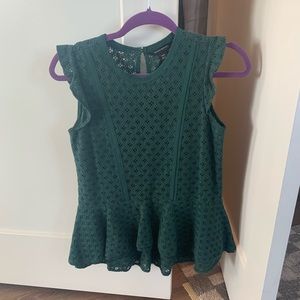Banana Republic Crochet Lace Peplum Top